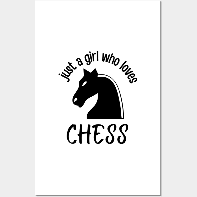 just a girl who loves chess Wall Art by chimmychupink